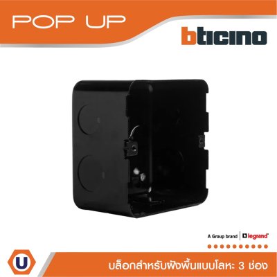 BTicino บล๊อกโลหะ (แบบฝังพื้น) | 150620NL | Matix