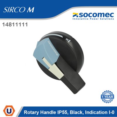 Socomec Rotary Handle IP55 Black Indication I-0 | 14811111
