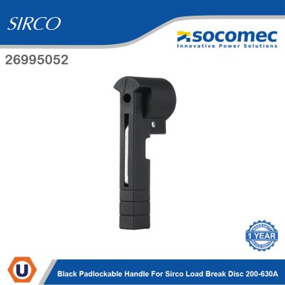 Socomec Black Padlockable Handle for Sirco Load Break Disc 200-630A | 26995052