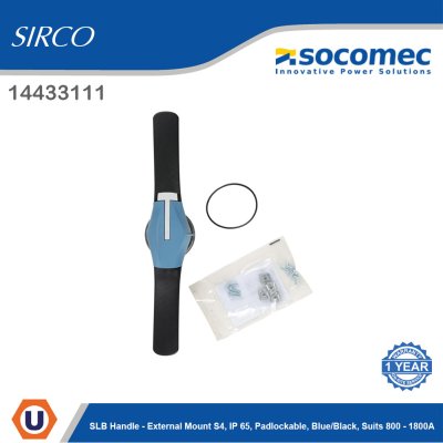 Socomec SLB Handle External Mount S4 IP65 Padlockable suits 800-1800A | 14433111