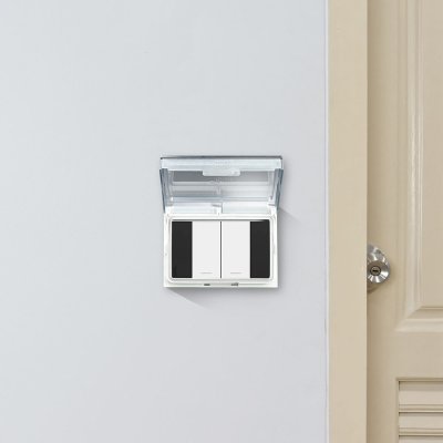 Schneider Electric ฝาครอบกันน้ำ (แบบยกกล่อง/10ชิ้น) สีขาว Weather Proof Box White | AvatarOn A | M3T01WP_WE