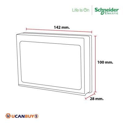 แพ็ค 4 I Schneider Electric ฝาครอบกันน้ำ สีขาว รหัส M3T01WP_WE รุ่น AvatarOn A