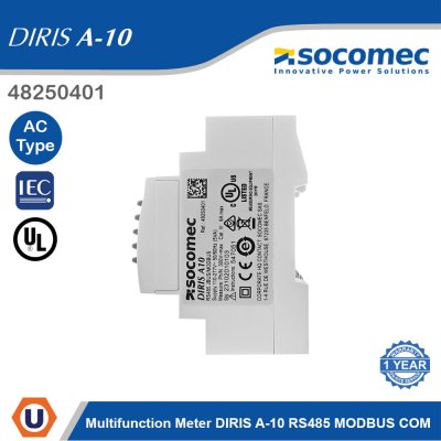 Socomec Multifunction Meter DIRIS A-10 RS485 MODBUS COM | 48250401