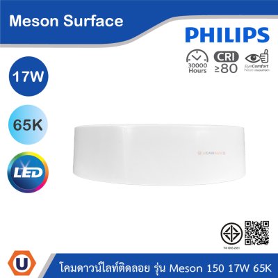 PHILIPS โคมดาวน์ไลท์ติดลอย รุ่น Meson ขนาด 17W แสงคูลเดย์ไลท์ 6500K | 929003283308