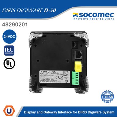 Socomec Display and Gateway Interface for DIRIS Digiware System | 48290201
