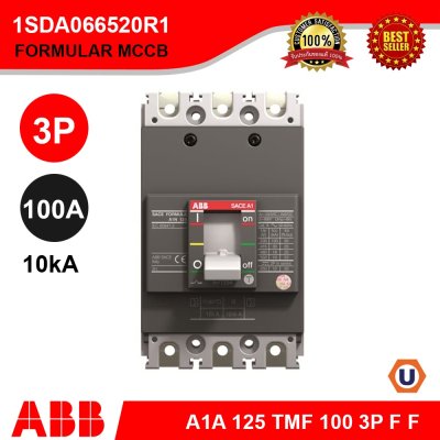 ABB A1A 125 TMF 100 3P F F Moulded Case Circuit Breaker FORMULA (10kA) 1SDA066520R1