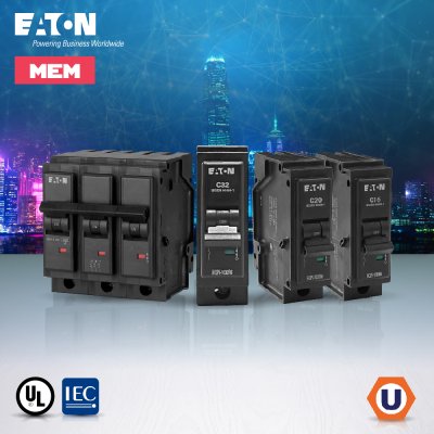 EATON เซอร์กิตเบรกเกอร์ MEM series MCB plug-in type 1P 50A 6kA รุ่น HQPi-1050R6