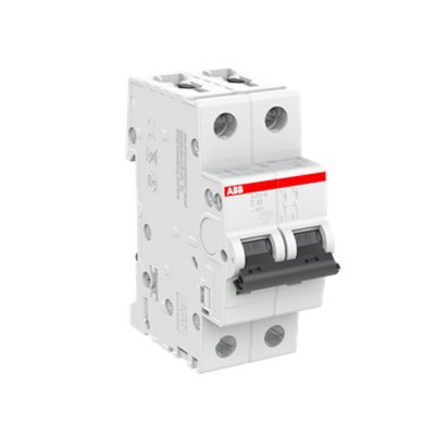 ABB - S202M-C40 เมนเซอร์กิตเบรกเกอร์ 40 แอมป์ 2 โพล 10 kA  ป้องกันการใช้กระแสไฟเกินกำหนด สั่งซื้อได้ที่ร้าน Ucanbuys