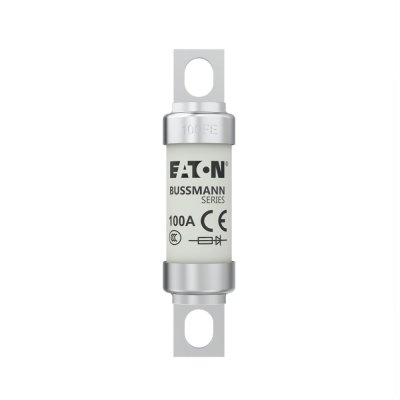 Eaton Bussmann series high speed British standard fuse, Single barrel, 100A, 690 VAC/500 VDC (IEC) | 100FE