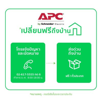 Schneider APC เครื่องสำรองไฟ (625VA/325Watt) 230V, AVR, Floor type, 4 Universal Outlets, Breaker รหัส BX625CI-MS