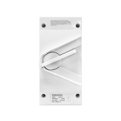 ABB WSD220CL Switch-Isolator WSD Series switch 20 A 2P, IP66 : 2TCZ751006R0001 - สั่งซื้อได้ที่ร้าน Ucanbuys