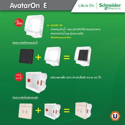 Schneider เต้ารับคู่มีกราวด์ มีม่านนิรภัย ปลั๊กไฟ Socket สีทอง รุ่น AvatarOn E รหัส E83426UES2_WG
