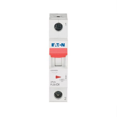 EATON : ลูกย่อยเซอร์กิตเบรกเกอร์ขนาดเล็ก รุ่น 1 โพล 4 แอมป์ (MCB) 1P 4A 6kA รหัส PLS6-C4 สั่งซื้อได้ที่ร้าน Ucanbuys