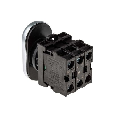 Eaton ชุดหัวปุ่มกดสวิตช์ 2 ทาง หัวเรียบกดเด้งกลับ M22 Series Illuminated, Flush Mount, IP66 - M22-DDL-GR-X1/X0/K11/230-W