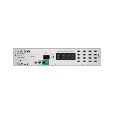 APC เครื่องสำรองไฟ แบบแร็ค 2U (1000VA/600WATT) AVR Sinewave 4IEC Outlet Smartconnect - SMC1000I-2UC รุ่น Smart