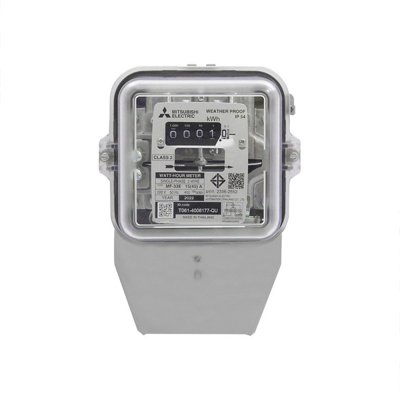 Mitsubishi มิเตอร์วัดไฟฟ้า (ชนิดจานหมุน) 1เฟส 2สาย 220-230V รุ่น MF-33E | MF-33E 15(45A) | Ucanbuys