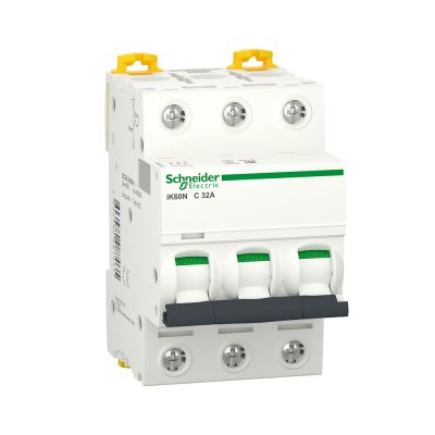 Schneider Electric - Miniature Circuit-Breaker, Acti9 iK60N, 3P, 32A, C Curve, 6000A : A9K24332 ที่ร้าน Ucanbuys