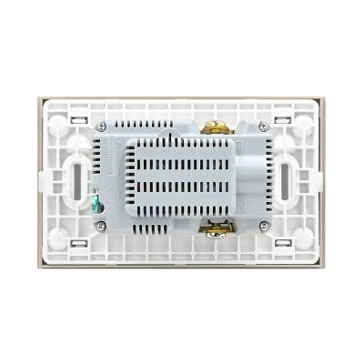 BTicino เต้ารับ USB Type A+C+เต้ารับคู่ 3ขา สีเบจDuplex Socket 2P+E +USB Charger Type A+C 2Ports BEIGE|Bamboo|AE4185ACEH