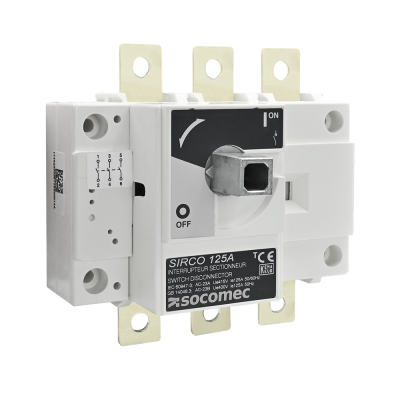 Socomec AC Load Break Switch SIRCO 3P 125A Front Operation | 26003014 | Socomec
