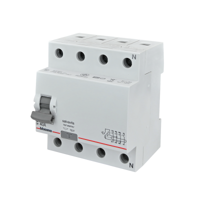 BTicino เมนเซอร์กิตเบรกเกอร์ป้องกันไฟรั่ว/ไฟดูด (RCD) ชนิด 4โพล 40แอมป์ 30mA BTDIN (แบบเกาะราง) | GE743AC40 | Ucanbuys