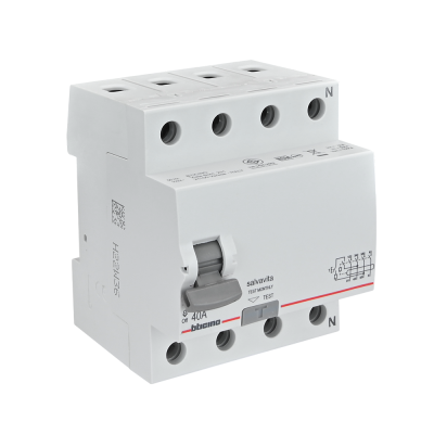 BTicino เมนเซอร์กิตเบรกเกอร์ป้องกันไฟรั่ว/ไฟดูด (RCD) ชนิด 4โพล 40แอมป์ 30mA BTDIN (แบบเกาะราง) | GE743AC40 | Ucanbuys