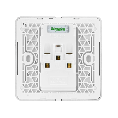 Schneider เต้ารับคู่มีกราวด์ มีม่านนิรภัย ปลั๊กไฟ Socket สีดำ รุ่น AvatarOn E รหัส E83426UES2_DG