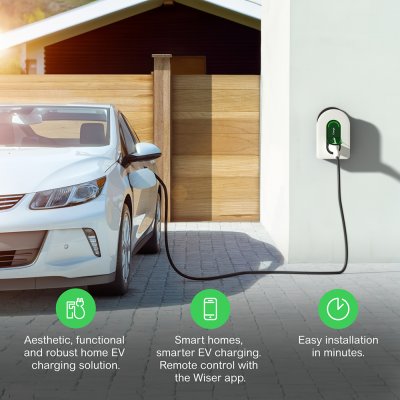 Schneider เครื่องชาร์จรถยนต์ไฟฟ้า Charging Station 3P+N, Attached Cable 5m, 11kW, 16A | EVH5A11N2C5