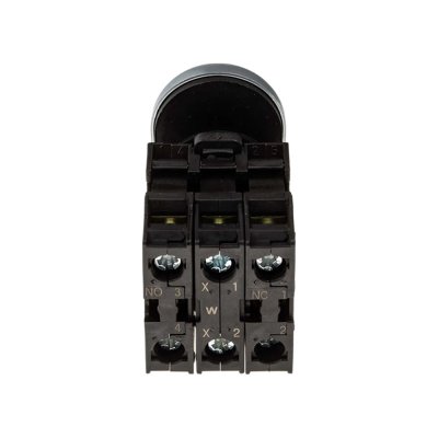 Eaton ชุดหัวปุ่มกดสวิตช์ 2 ทาง หัวเรียบกดเด้งกลับ M22 Series Illuminated, Flush Mount, IP66 - M22-DDL-GR-X1/X0/K11/230-W