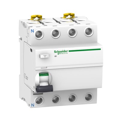 Schneider ชุดเบรกเกอร์ MCB Type AC + Acti9 RCCB ilD Type A สำหรับ EV Charger 22kW, 4P, 40A, 30mA สำหรับไฟ 3เฟส 4สาย