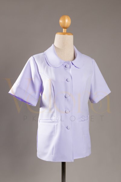 เสื้อพยาบาล  คอบัว