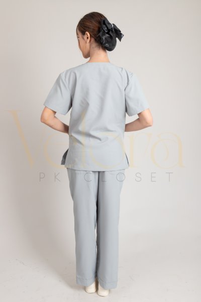 ชุดสครับ แขนสั้น เสื้อ+กางเกง