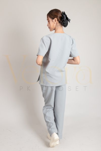 ชุดสครับ แขนสั้น เสื้อ+กางเกง