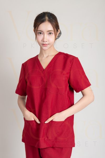 ชุดสครับ แขนสั้น เสื้อ+กางเกง