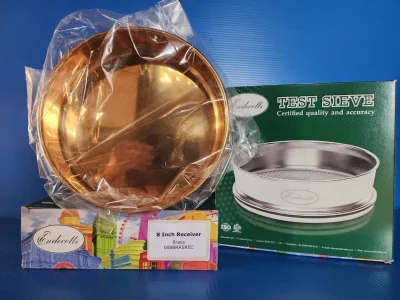 Test sieve and receiver "Edecotts"