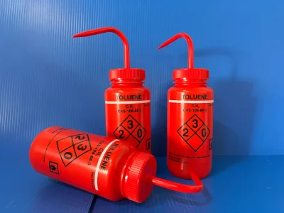 Washbottle  Lable toluene 500ml (ขวดฉีด)