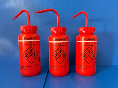 Washbottle  Lable toluene 500ml (ขวดฉีด)