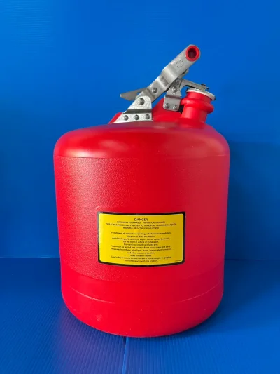 5 Gallon (19 Lit) Plastic Safety Can, Type I,"Justrite"