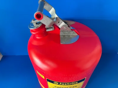 5 Gallon (19 Lit) Plastic Safety Can, Type I,"Justrite"