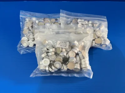 Al crimp cap 20 mm Si white/PTFE 3.2mm,