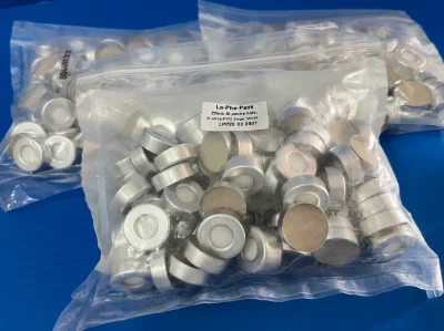 Al crimp cap 20 mm Si white/PTFE 3.2mm,