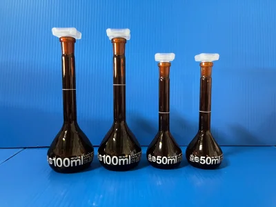 Volumetric flask Amber,class A,(2/PK),"Brand"