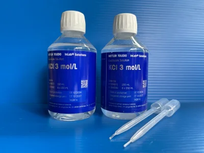 Electrolyte Solution KCL 3 mol/l,250 ml.,"Mettler"