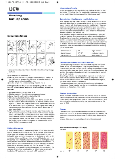 Cult-Dip combi, Dipslide ,(10 test/pack) "Merck"