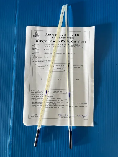 ASTM Thermometer 45C,W/B 23.6to 26.4:0.05C Amarell
