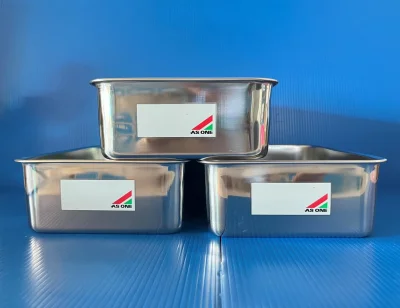 Tray SUS 304, 4L with memo 298x203x83mm, "AS-One"