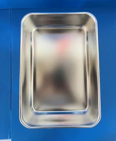 Tray SUS 304, 4L with memo 298x203x83mm, "AS-One"