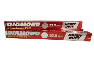 Aluminium foil 37.5 SQ.FT, 18"x7.6 m."Diamond"