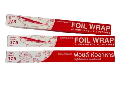 Aluminium foil 37.5 SQ.FT,18"(45 cm)x7.5 m. "Star"