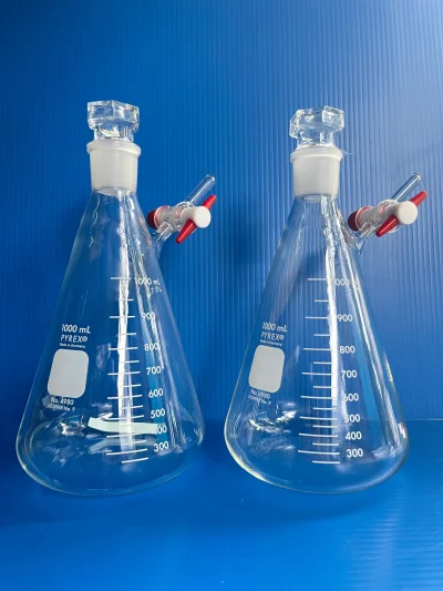 Flask Inert Gas,1 L, J.29/32, PTFE stopcock "Pyrex"