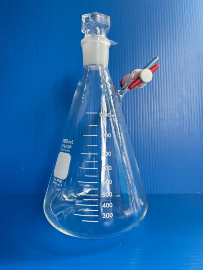 Flask Inert Gas,1 L, J.29/32, PTFE stopcock "Pyrex"